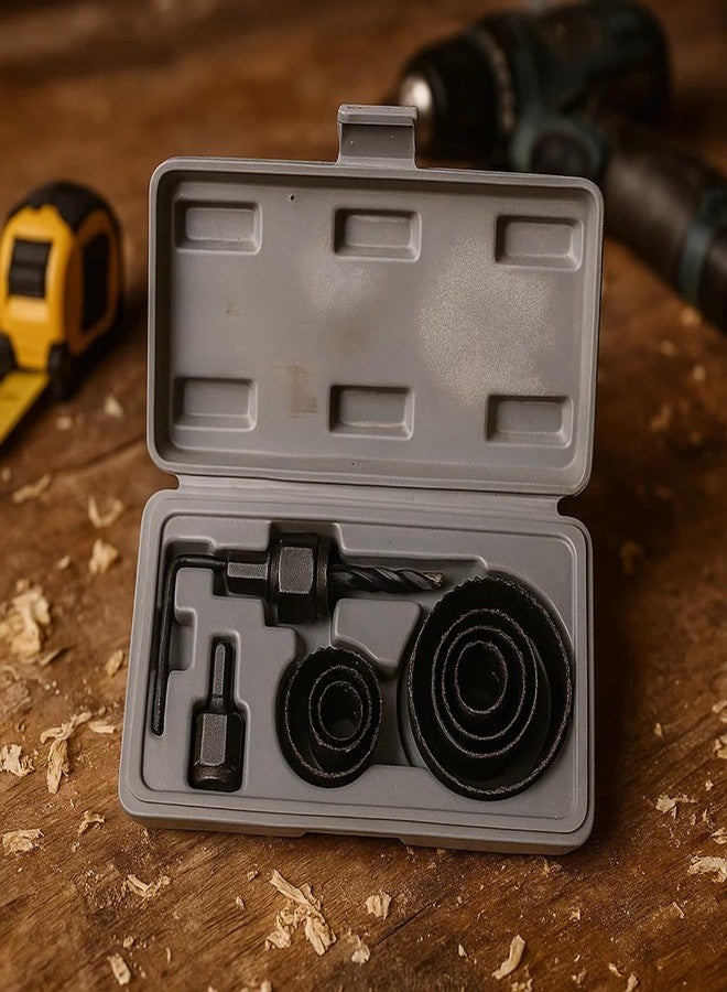 WULF Professional Hole Saw Set (18 Pcs) | High Carbon Steel Hole Cutter Kit for Wood, Plastic & Metal | Ideal for Cutting Corn Hole Boards, Air Ducts, Ceiling Lights, Speakers & Carpentry Work - Image 2